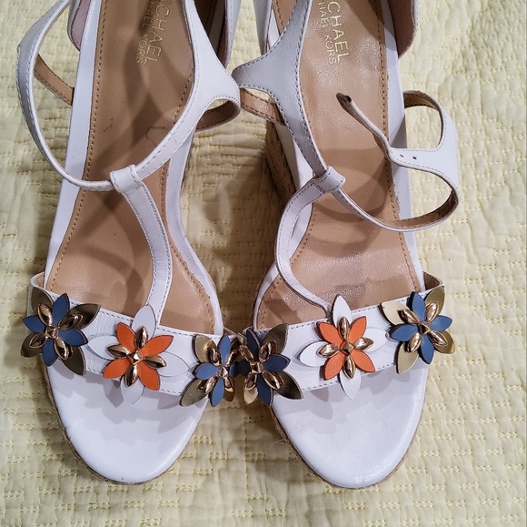 MICHAEL Michael Kors Heidi Wedge Espadrilles Size 6,5 - Picture 4 of 12